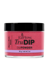 A 2 ounce clear glass bottle of EzFlow TruDIP She's a Brick House printed with product name & information